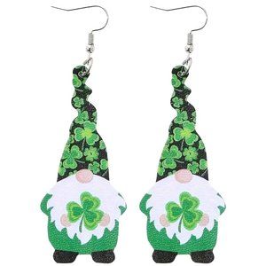 ST. PATRICK'S DAY GNOME DROP EARRINGS